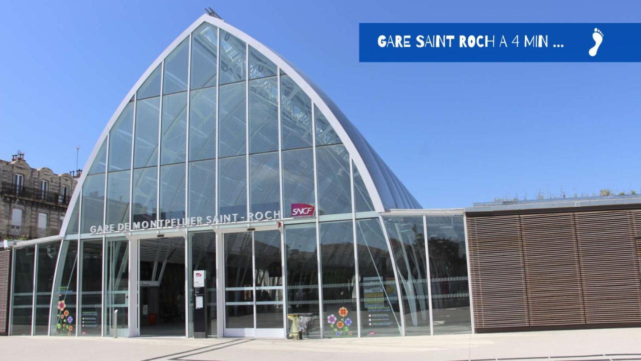 Uncourtsejour - Montpellier Gare - Parking Apartamento Exterior foto